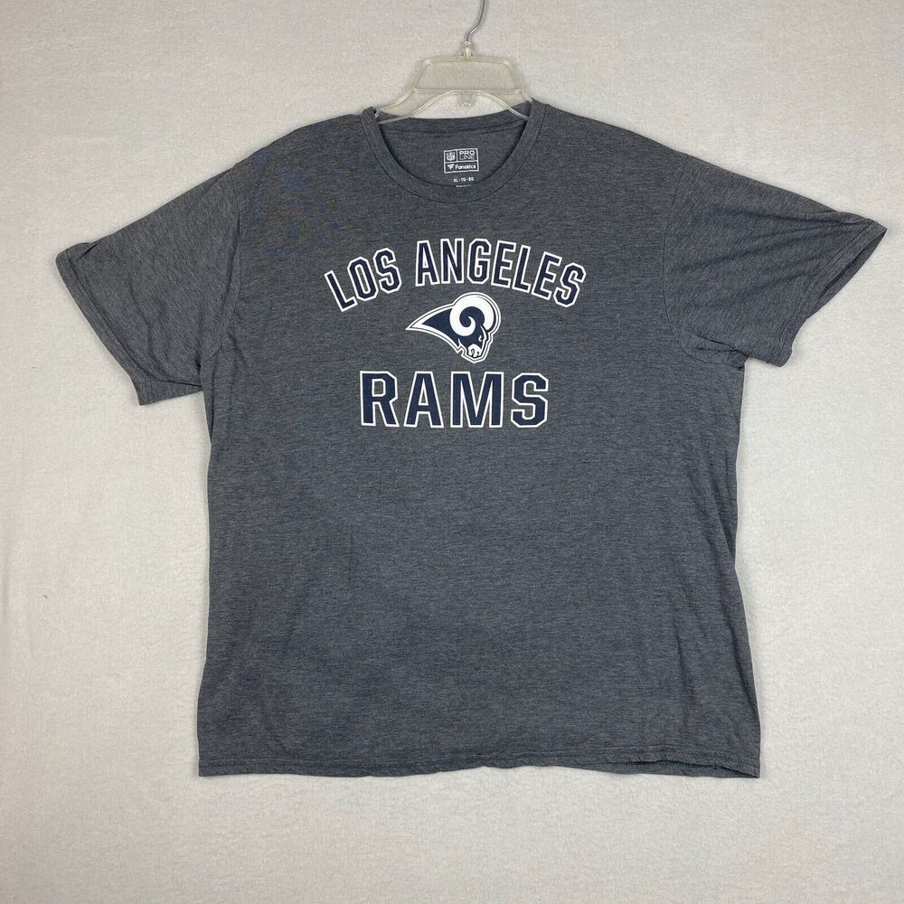 Los Angeles Rams Unisex XL Graphic Shirt Gray NFL Pro Line Fanatics Football